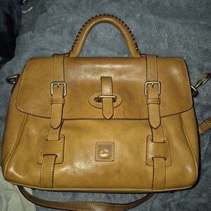 Dooney & Bourke Caramel Leather Satchel